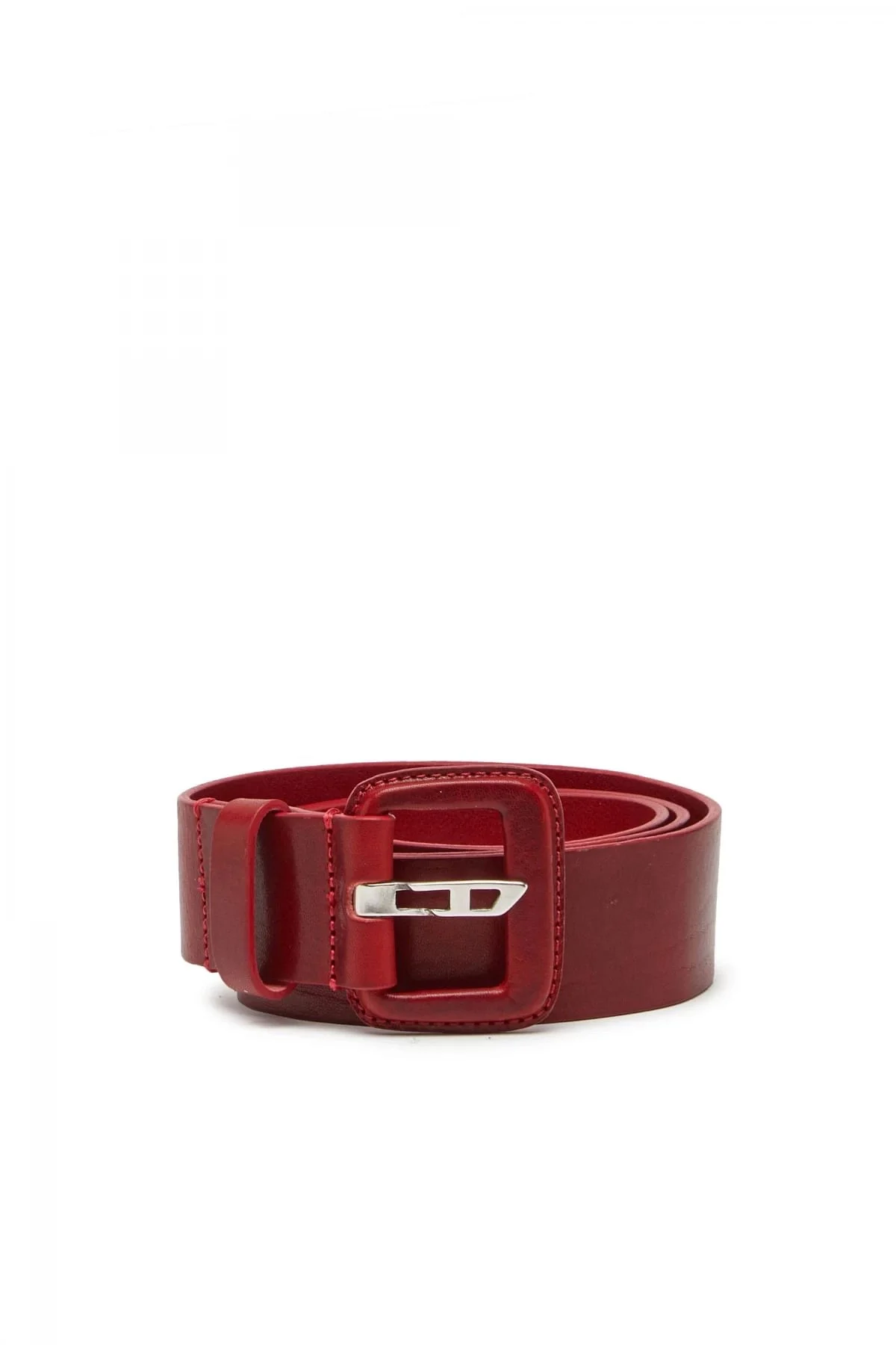 Red Leather belt with D pin