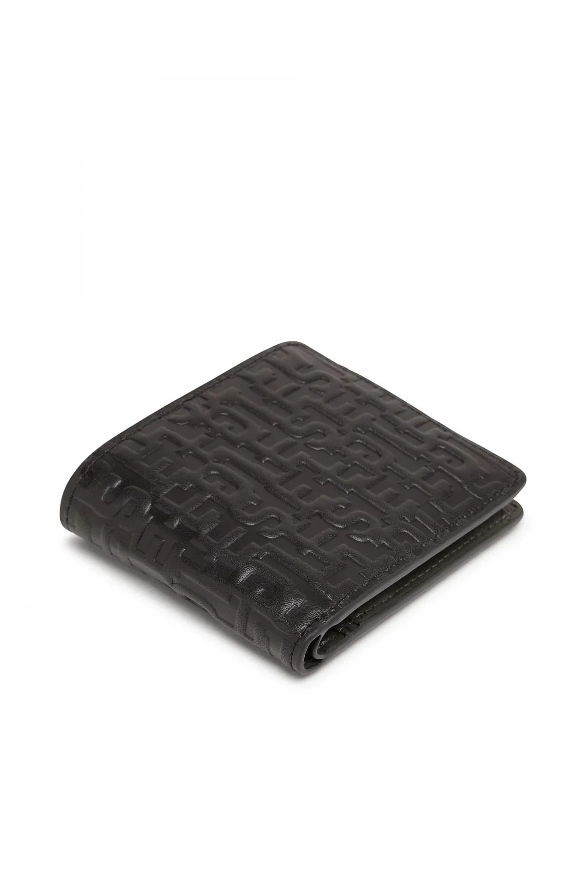 Black Zip wallet in monogram leather