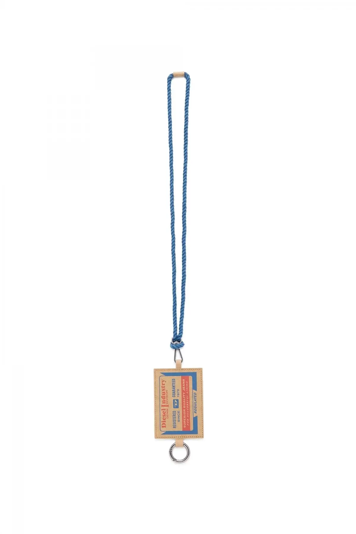 Beige Jacron badge and card holder