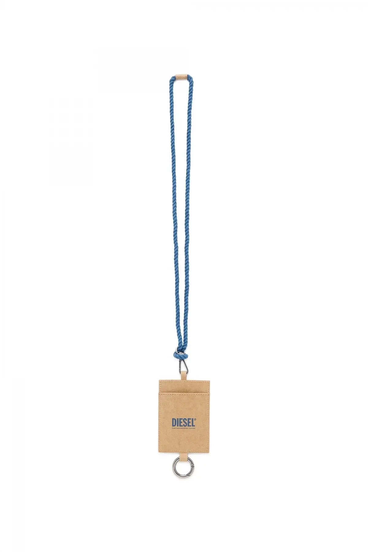 Beige Jacron badge and card holder