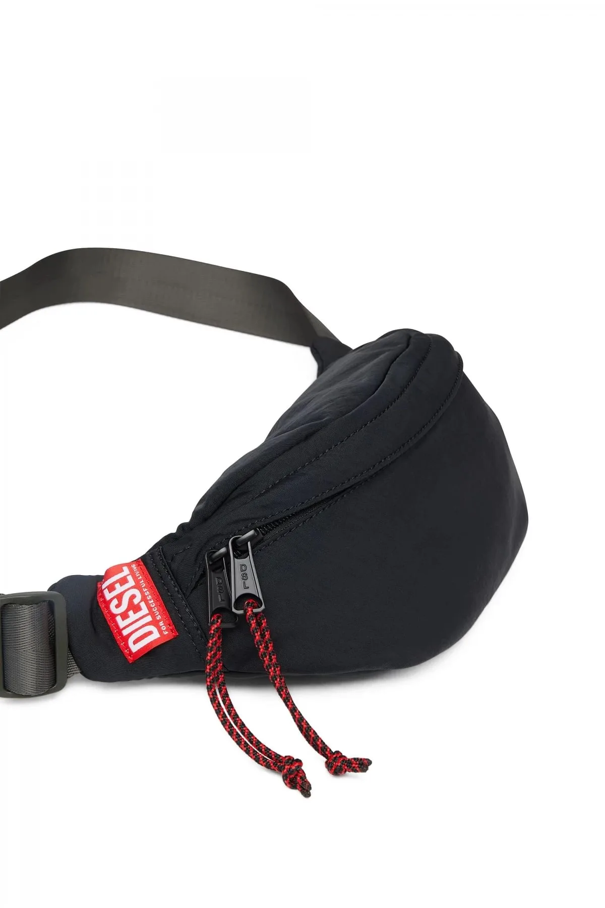 Black Rave Beltbag X-Belt bag in washed recycled fabric