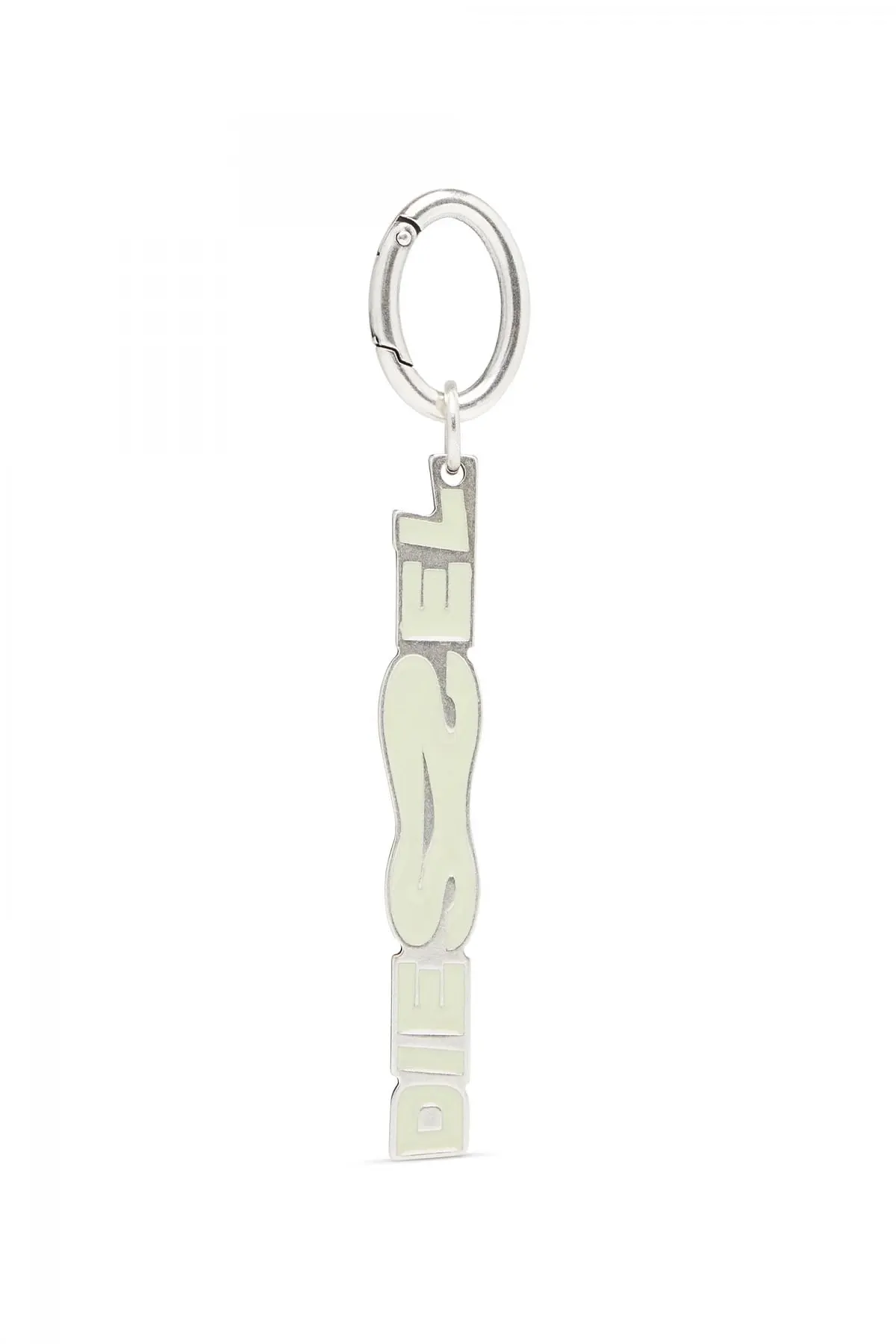 Green Metal and enamel logo keyring