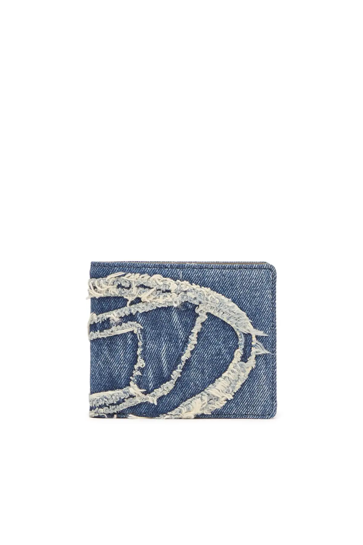 Blue Bi-fold wallet in solarised denim