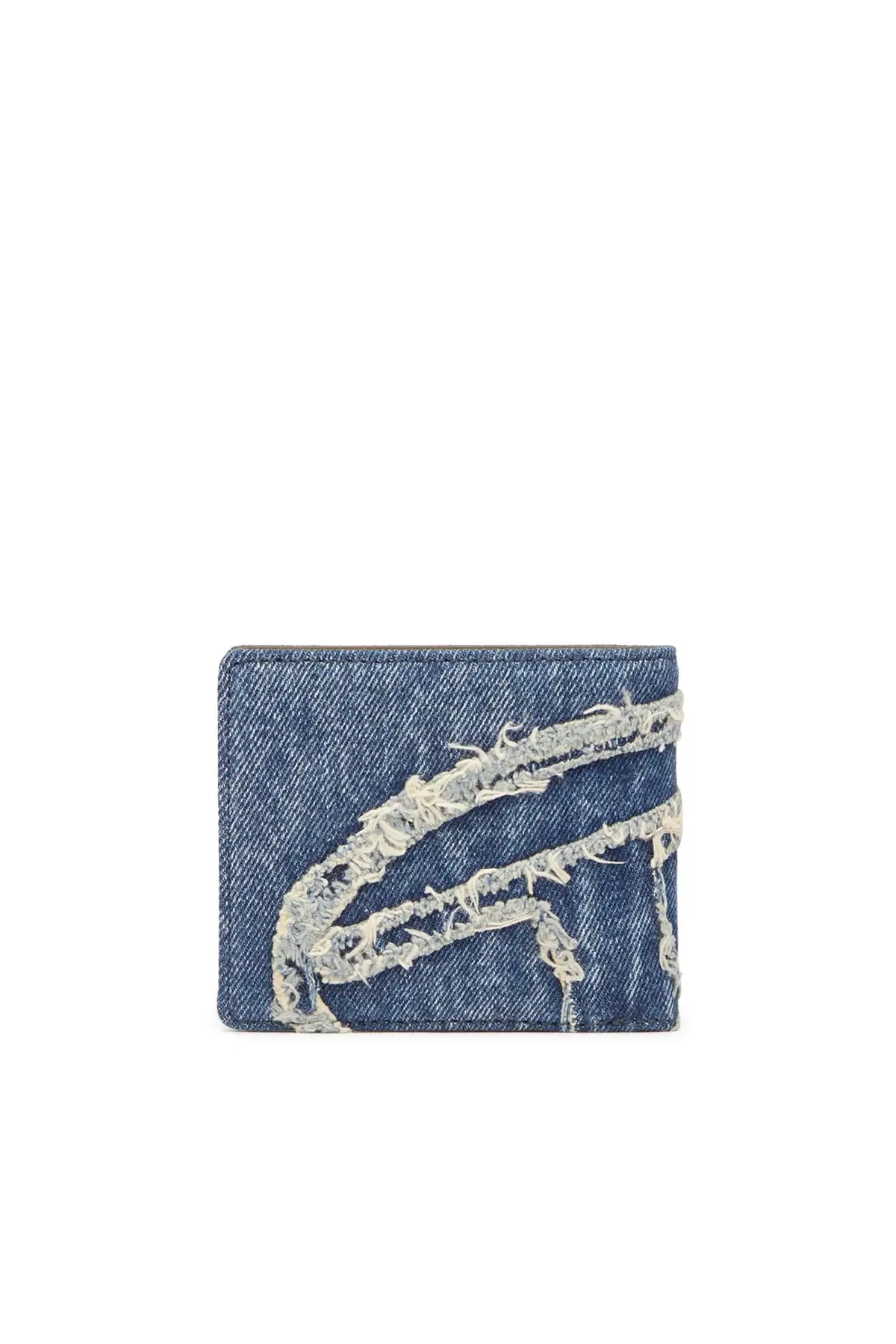 Blue Bi-fold wallet in solarised denim