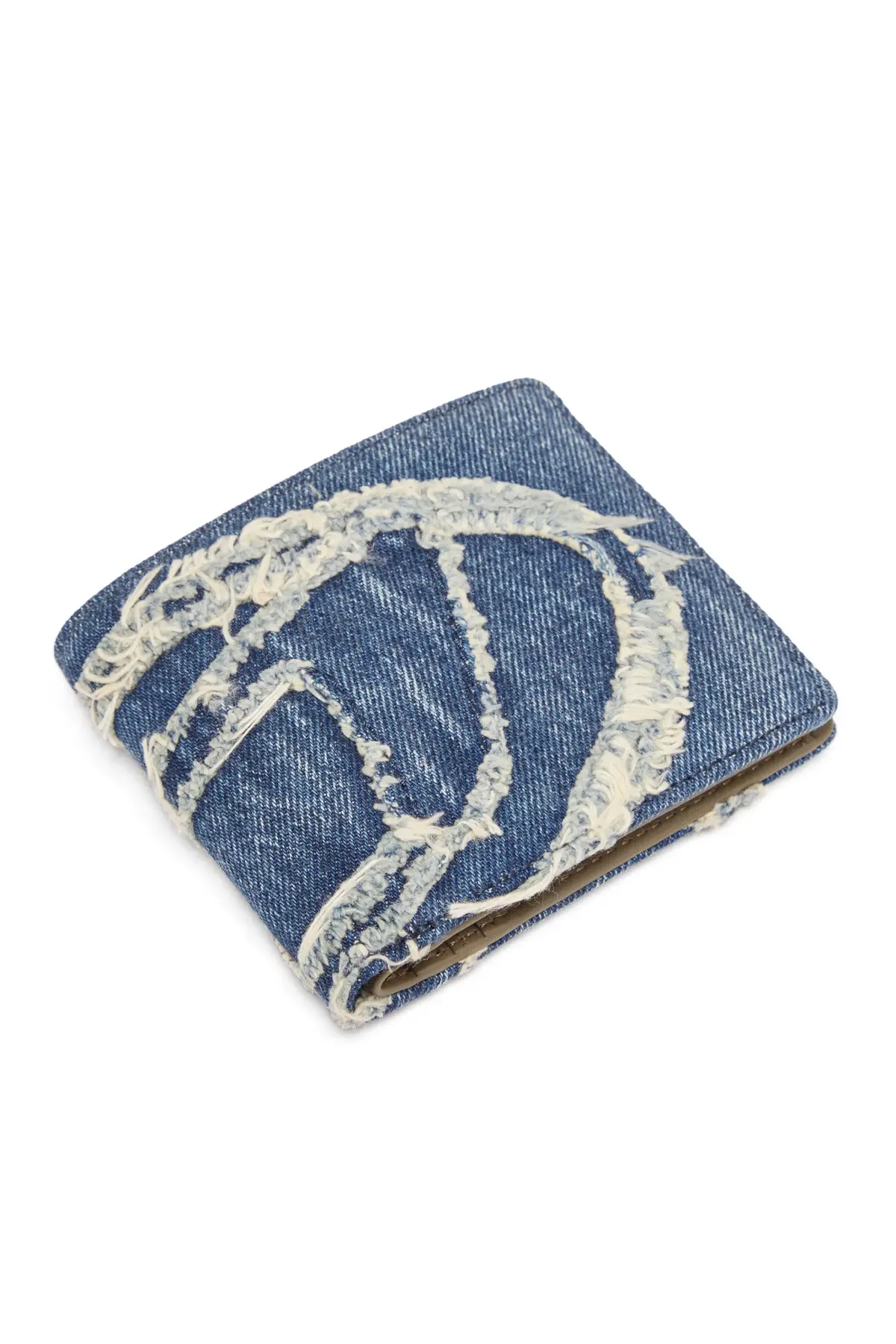 Blue Bi-fold wallet in solarised denim
