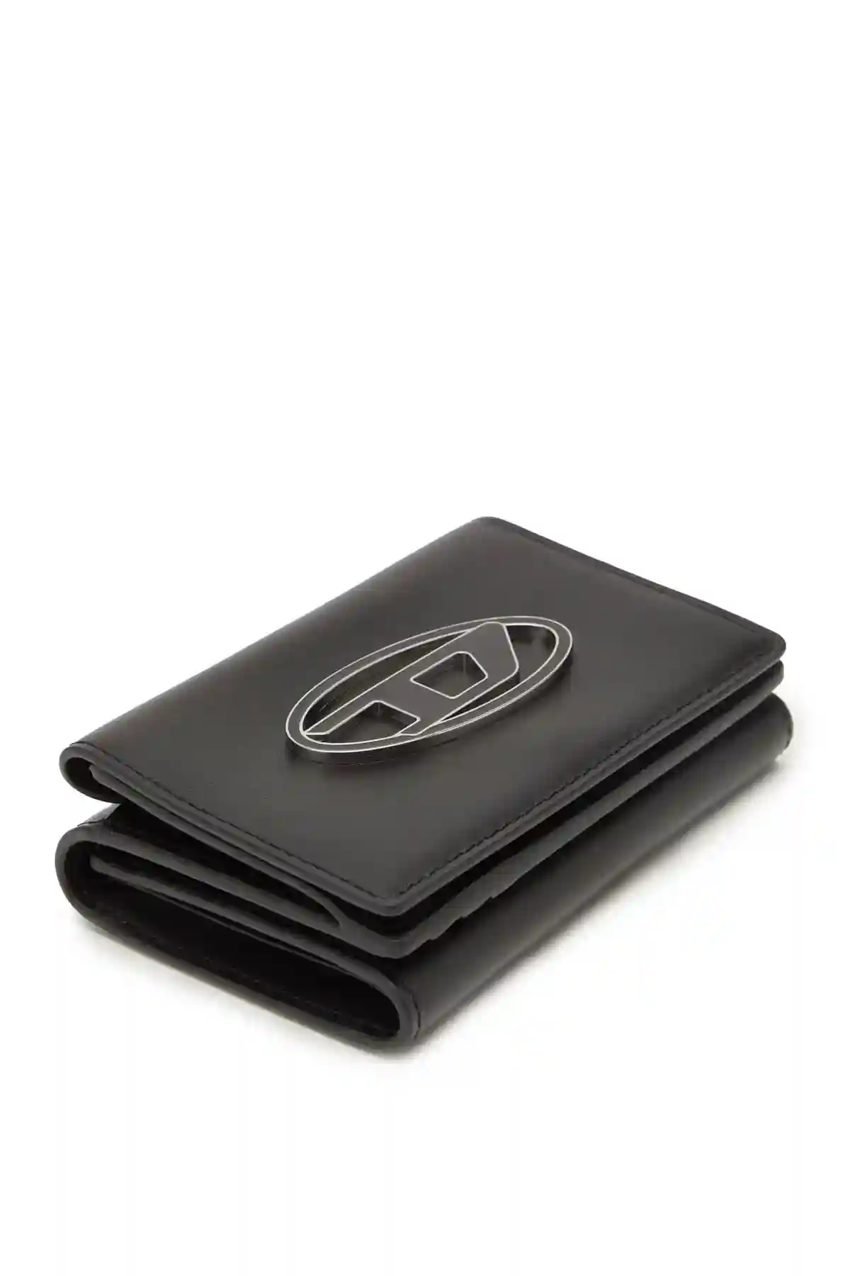 Black Leather tri-fold wallet