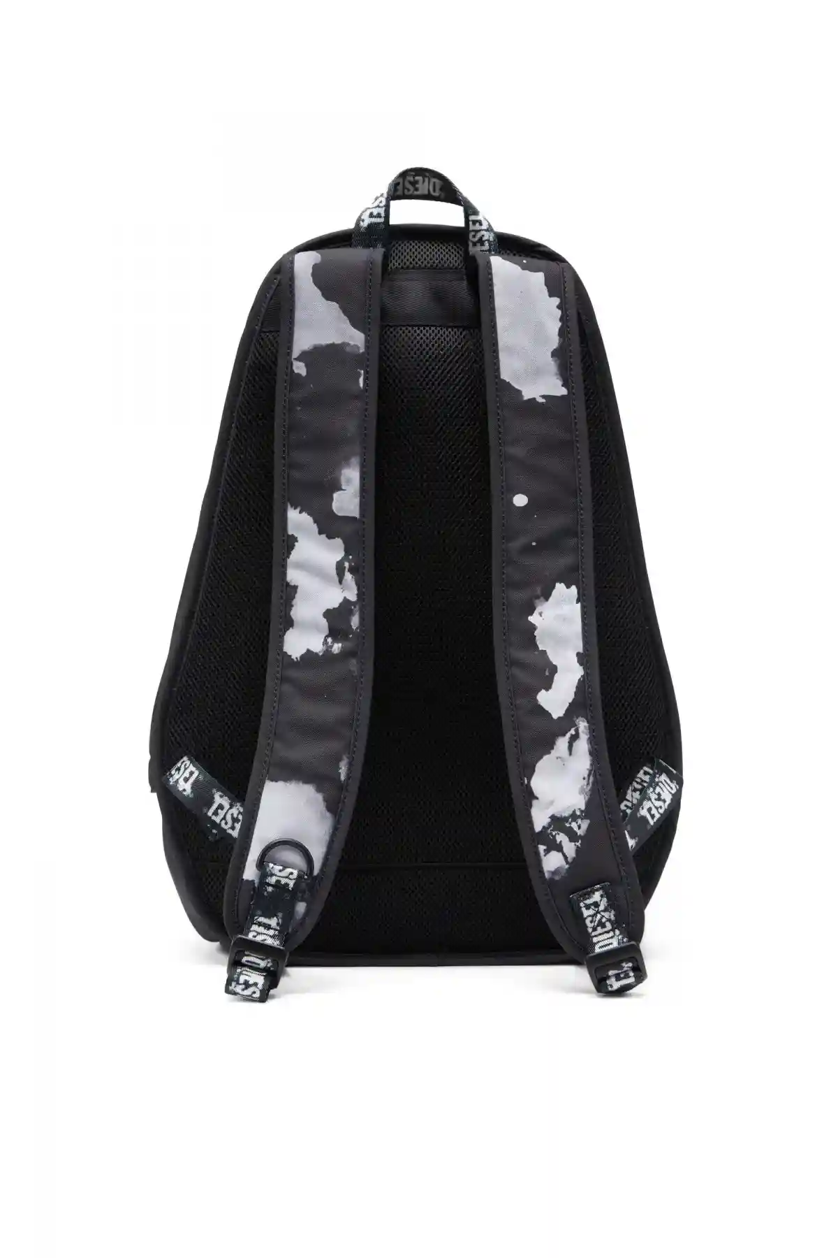 Black Rave-Backpack with bleeding logo print