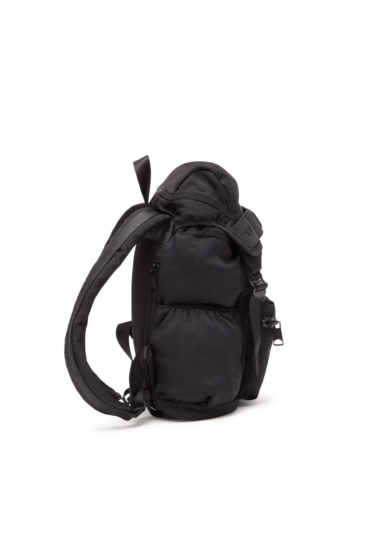Black Nylon Mono Backpack S X-Backpack in jacquard monogram nylon