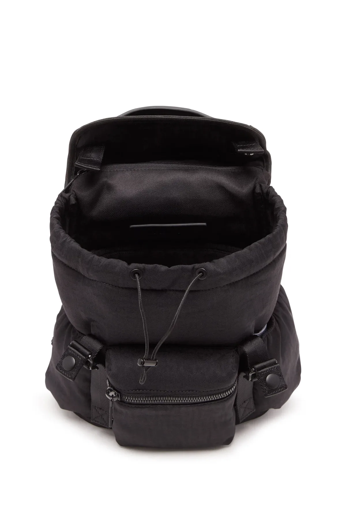 Black Nylon Mono Backpack S X-Backpack in jacquard monogram nylon