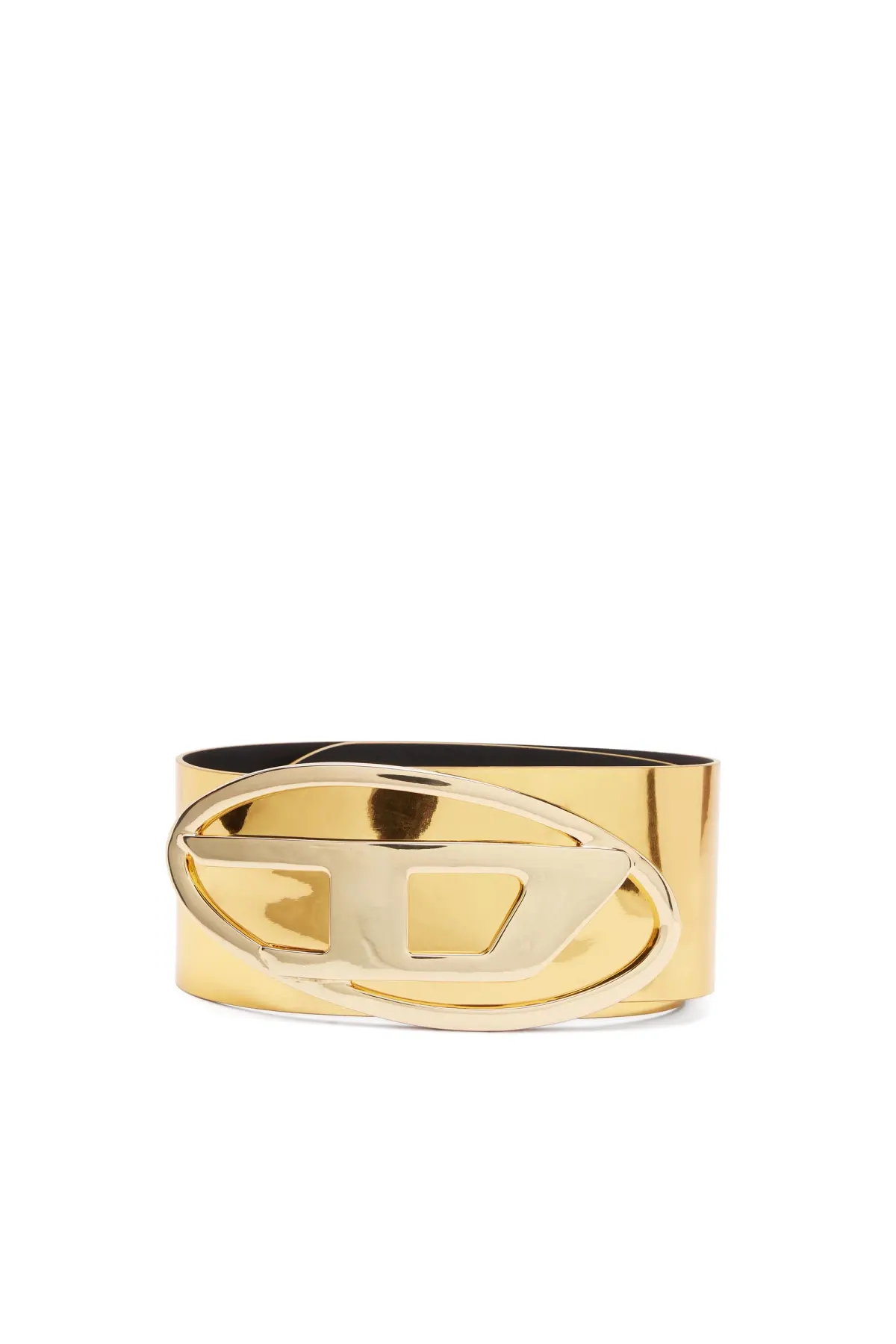 Gold Wide metallic belt
