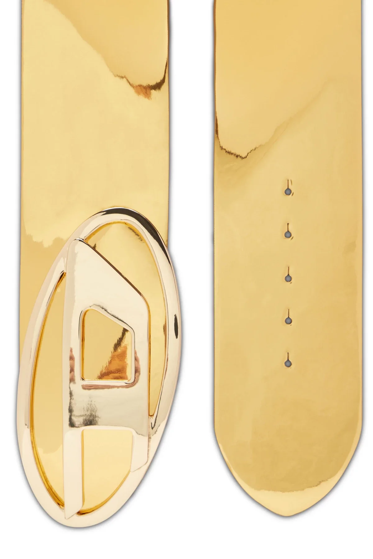 Gold Wide metallic belt