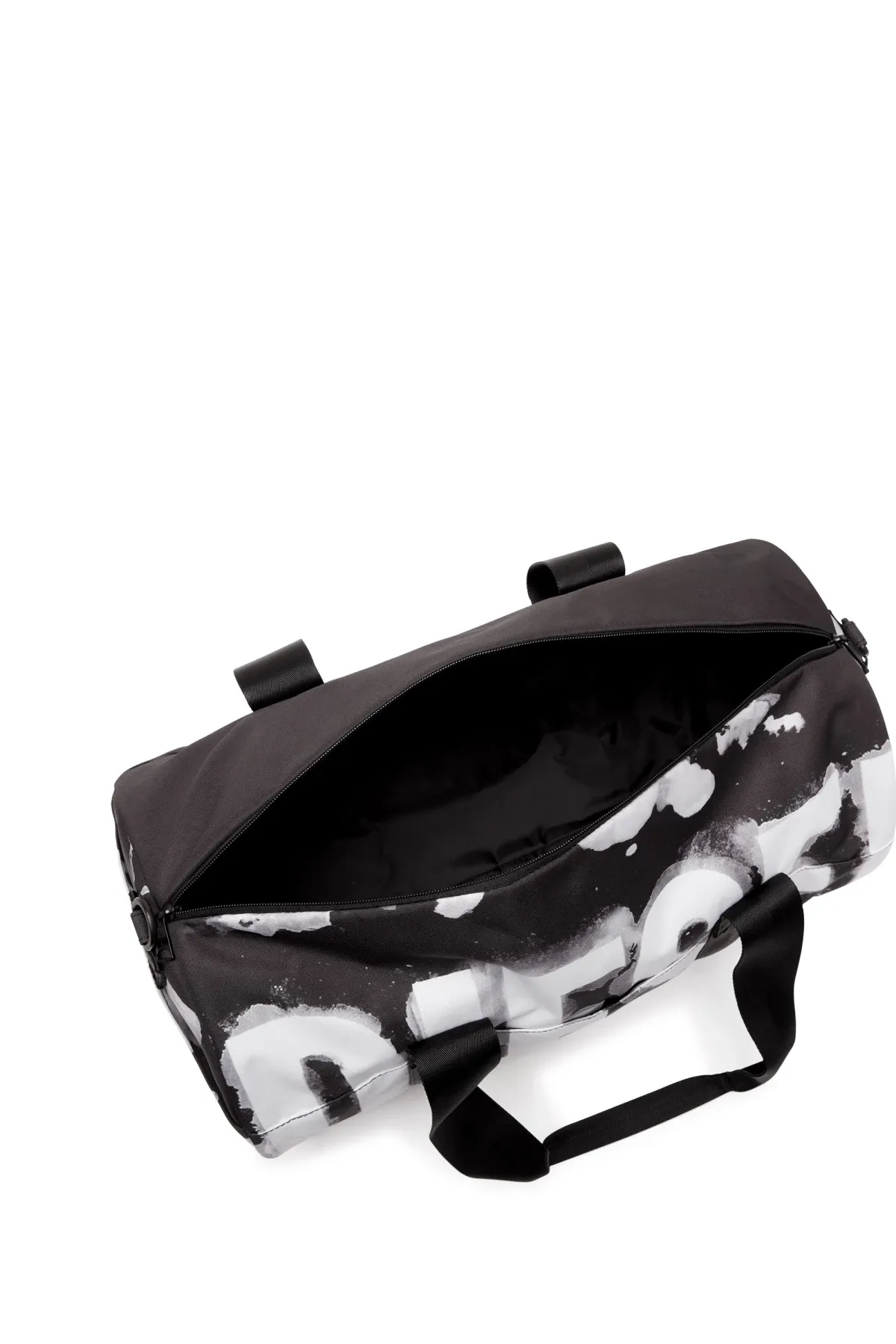 Black Rave Duffle X-Duffle bag in logo-printed fabric
