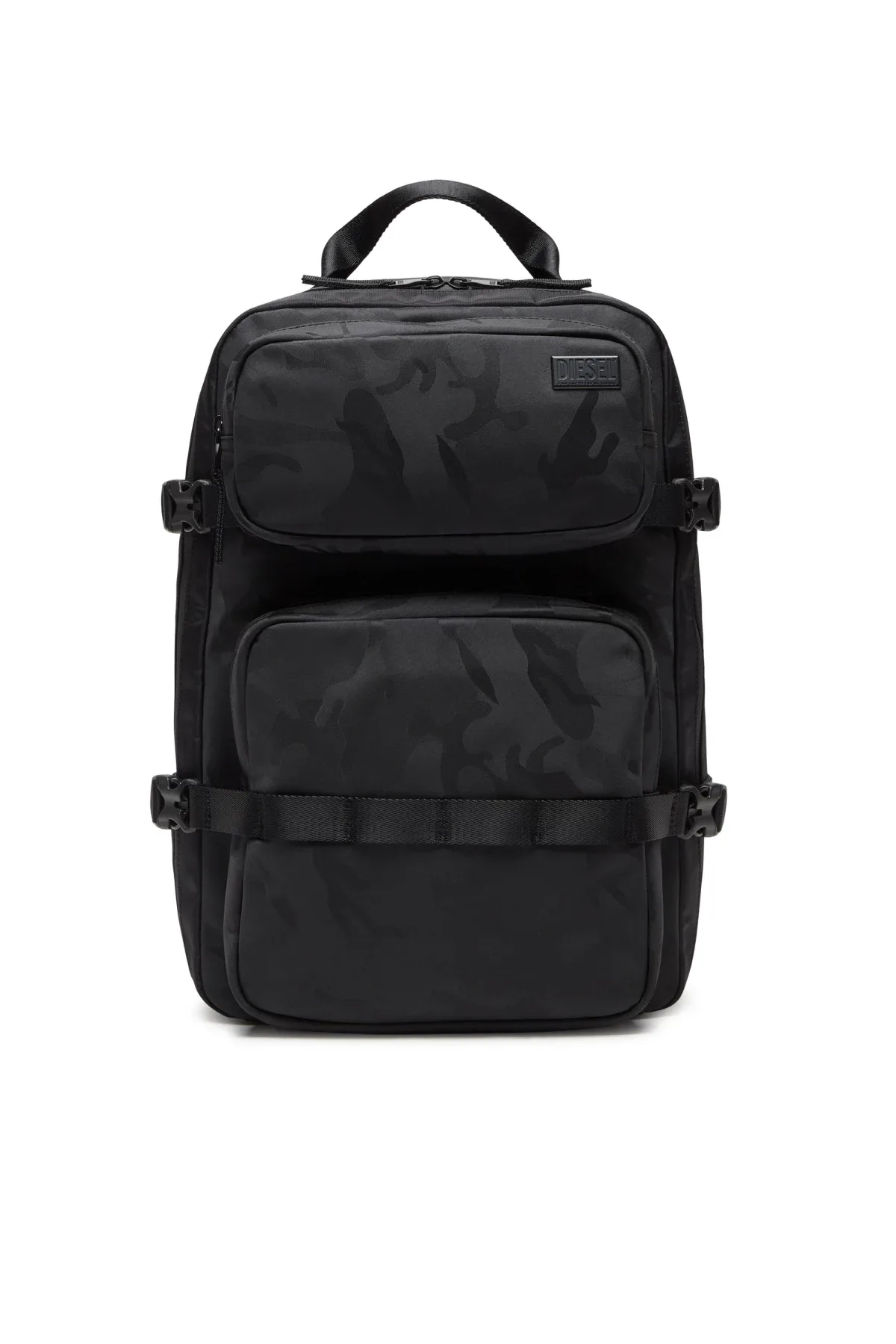 Black Dsrt-Utility backpack in printed nylon