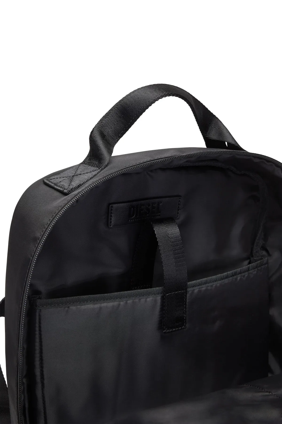 Black Dsrt-Utility backpack in printed nylon
