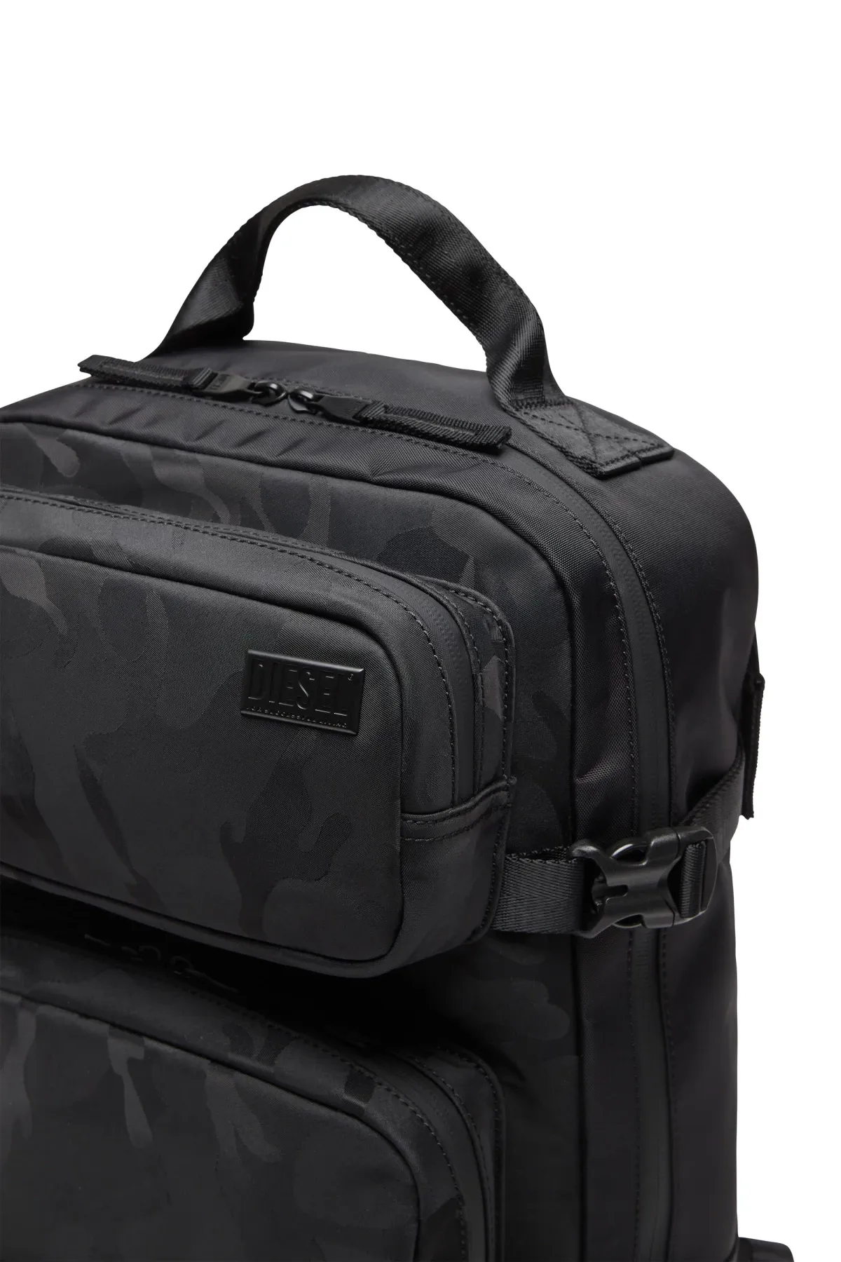Black Dsrt-Utility backpack in printed nylon