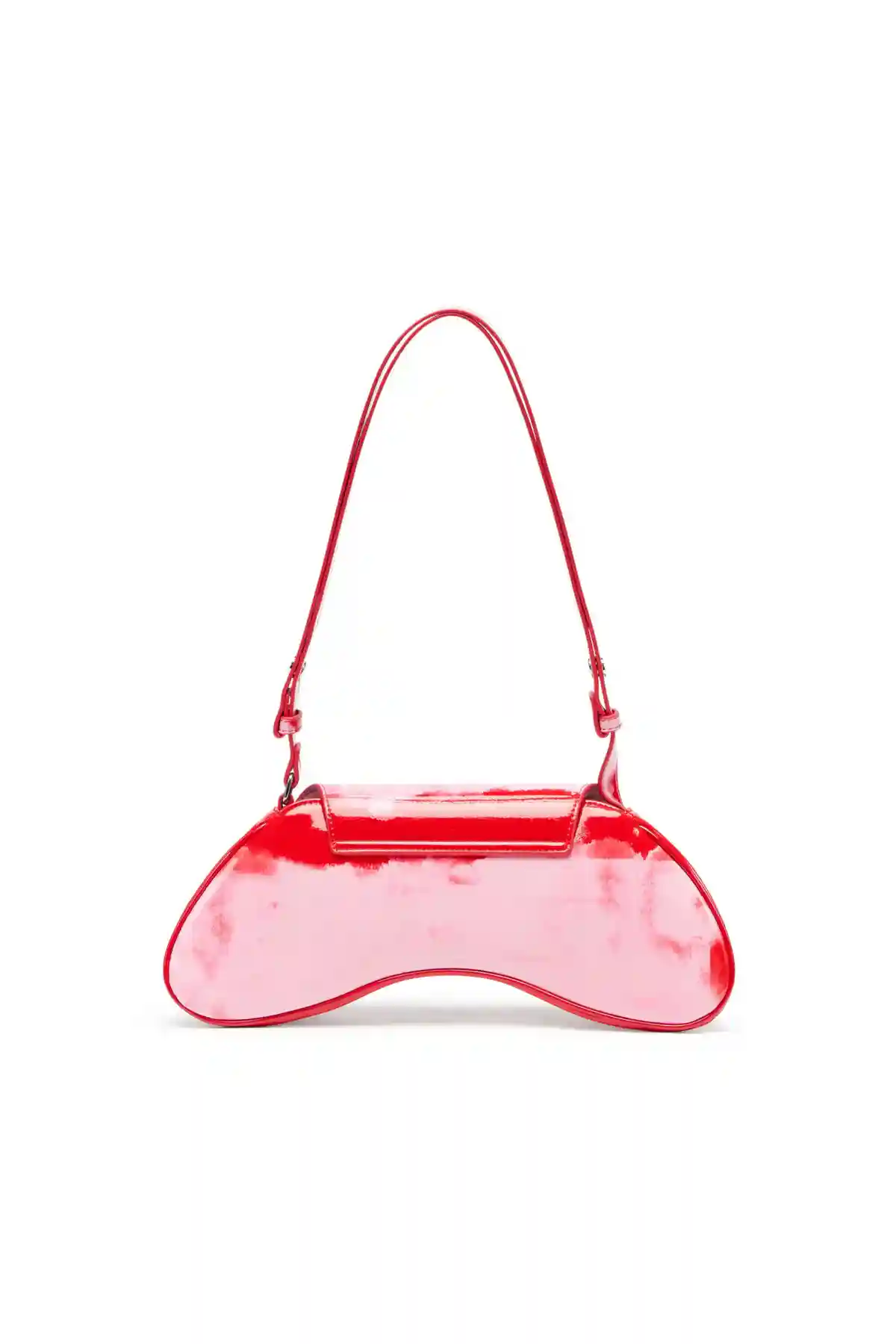 Multi Play-Shoulder bag in printed glossy PU