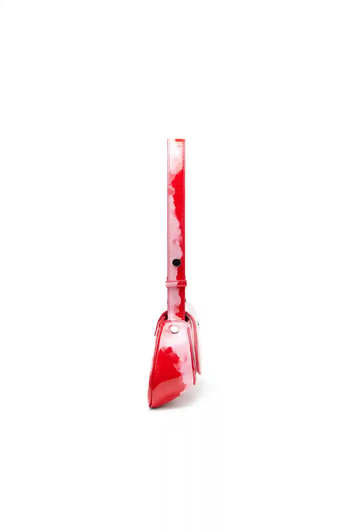 Multi Play-Shoulder bag in printed glossy PU