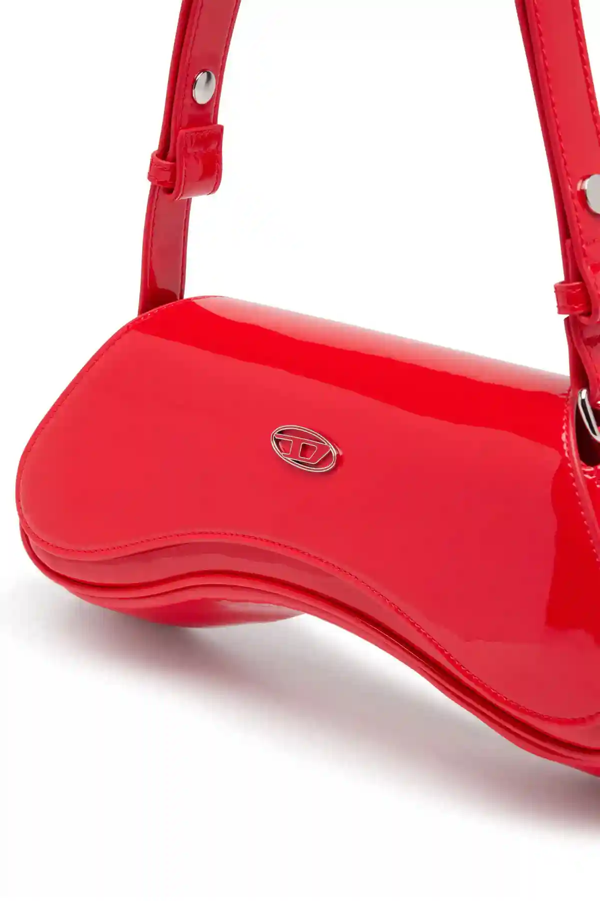 Red Play-Glossy crossbody bag