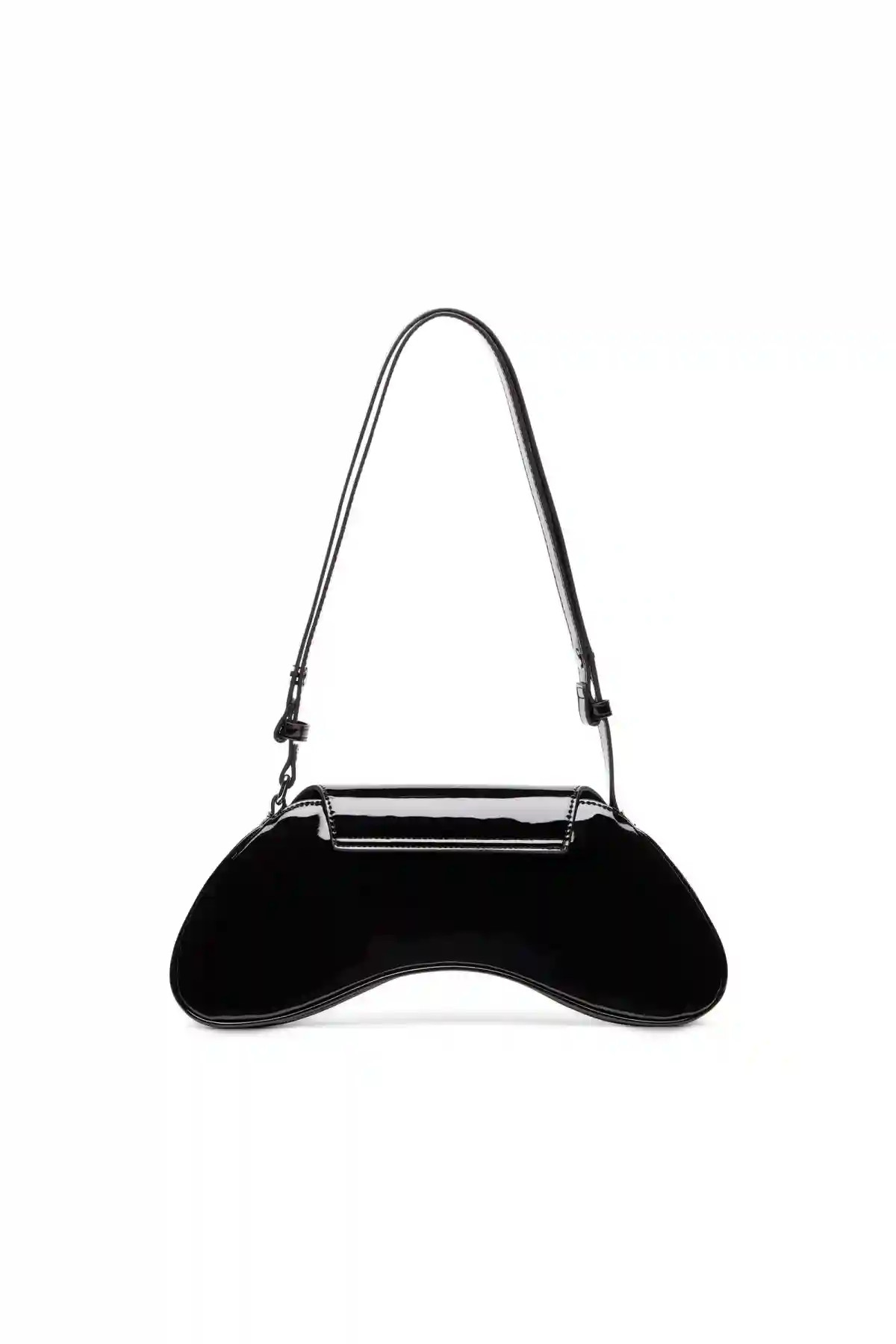 Black Play-Glossy crossbody bag
