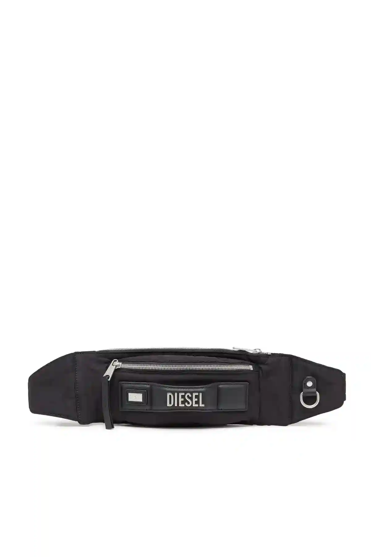 Black Logos-Belt bag in recycled nylon