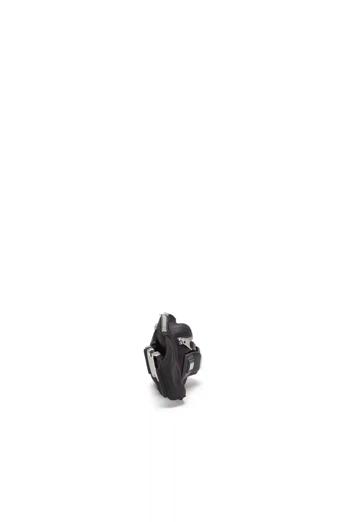 Black Logos-Belt bag in recycled nylon