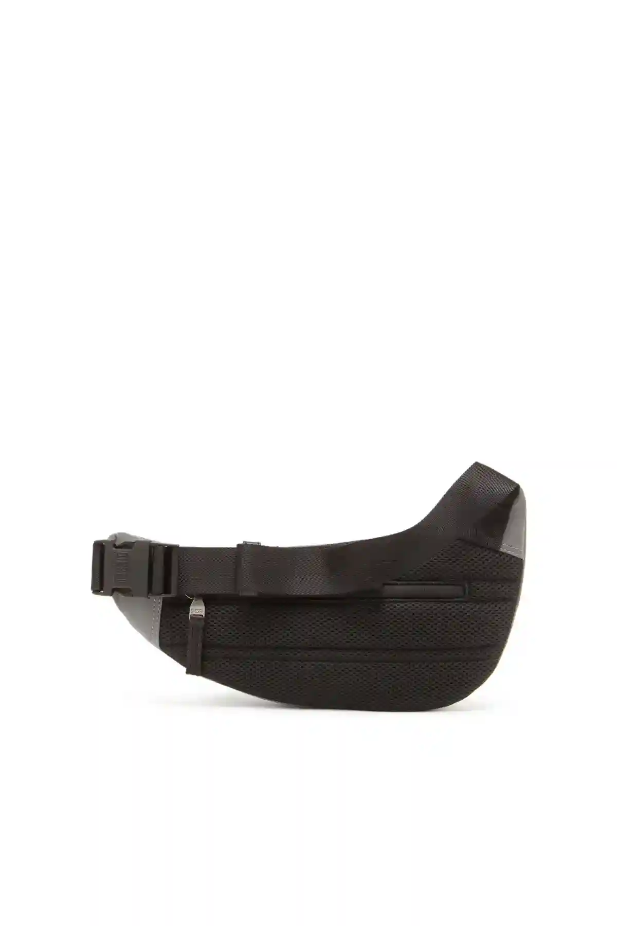 Silver 1DR-Pod-Hard shell sling bag in reflective fabric