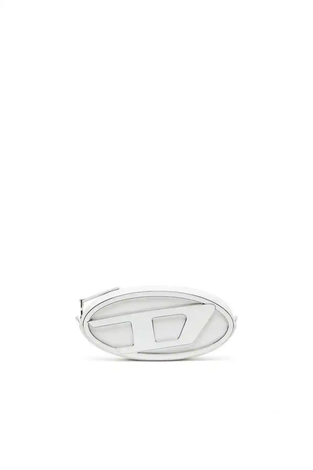 White 1DR Pouch-Crossbody bag with enamelled Oval D