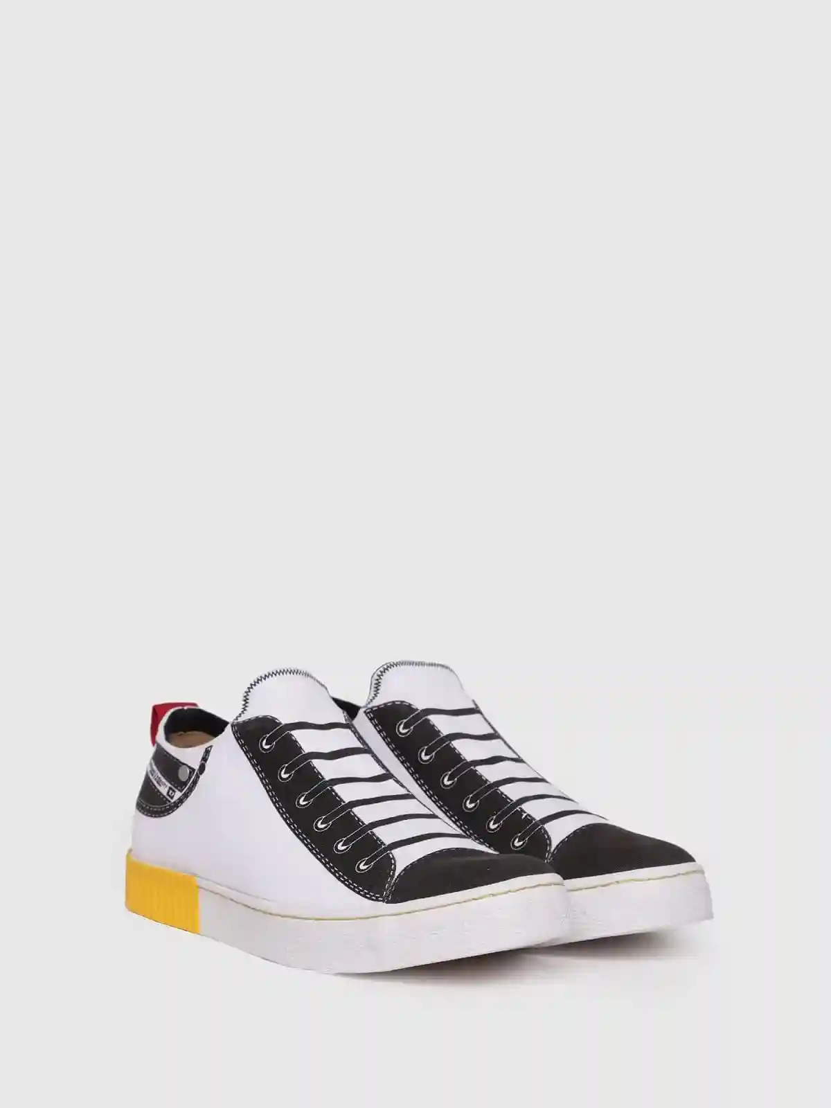 Grey Slip-on sneakers in cotton with pocket
