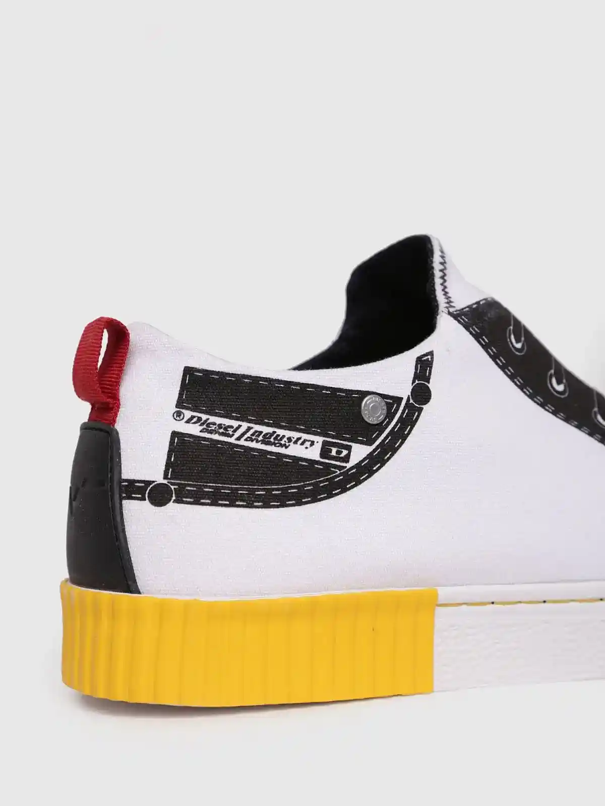 Grey Slip-on sneakers in cotton with pocket