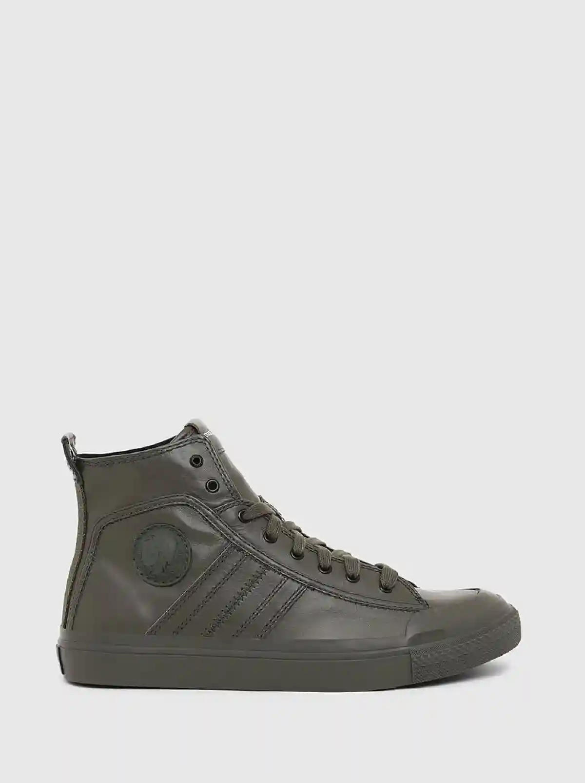 Green High-top sneakers with 3D Mohawk
