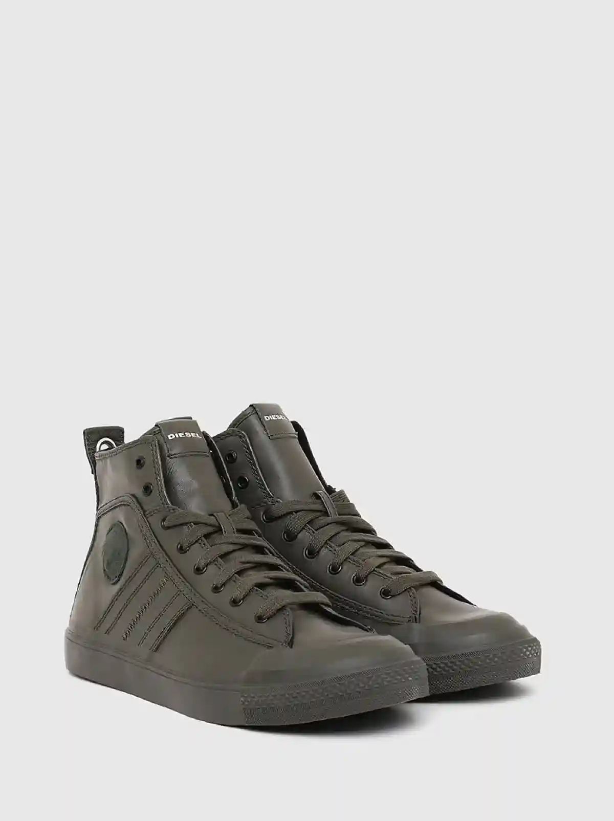 Green High-top sneakers with 3D Mohawk