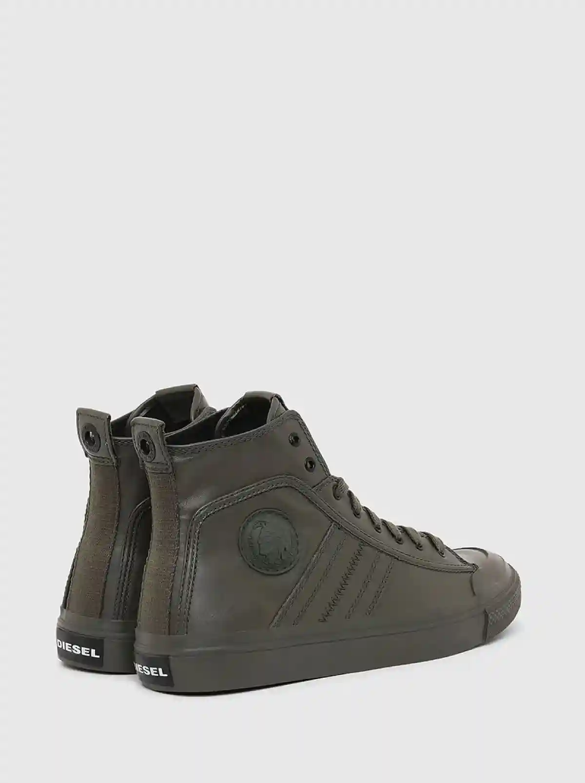 Green High-top sneakers with 3D Mohawk
