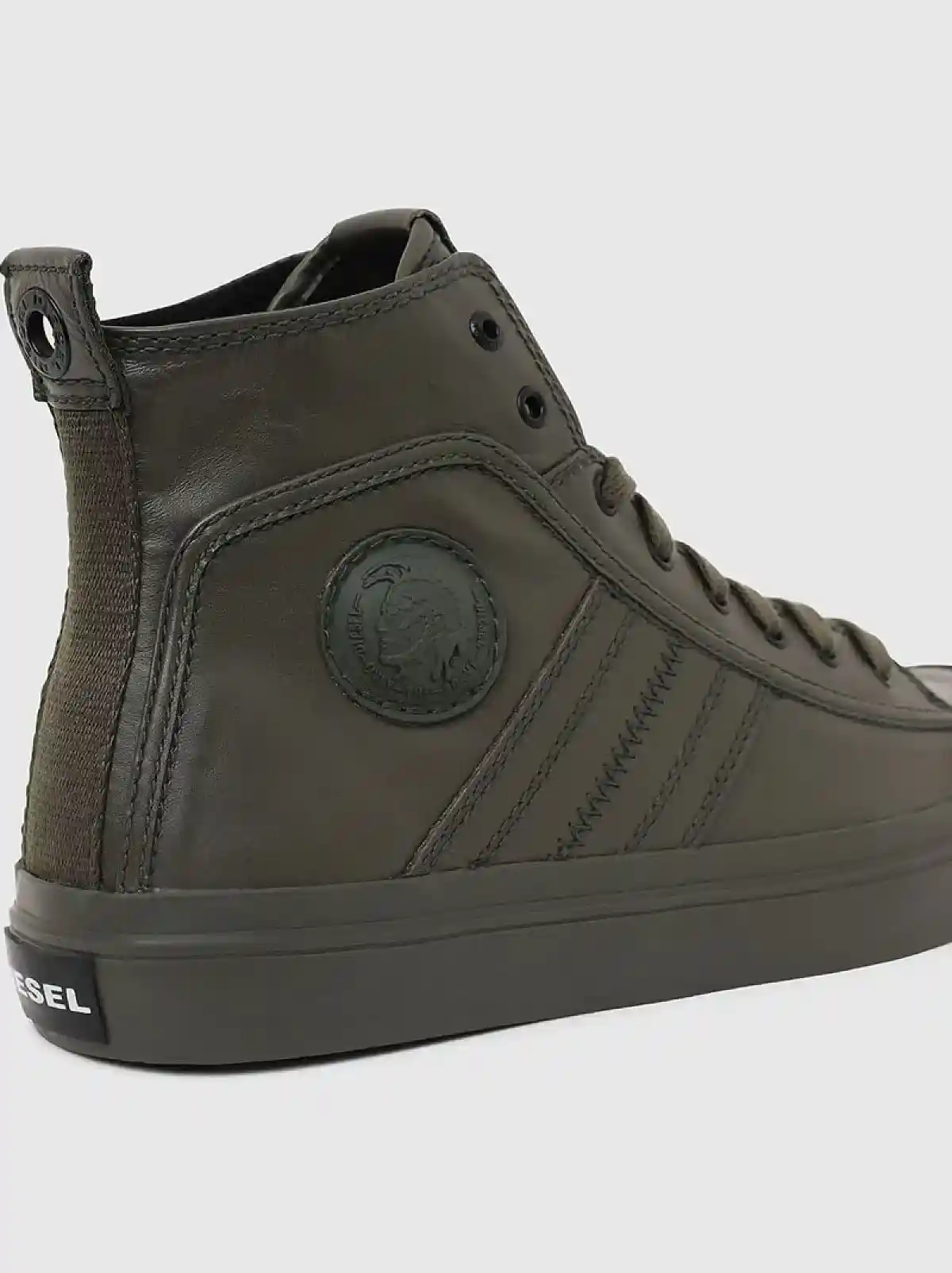 Green High-top sneakers with 3D Mohawk
