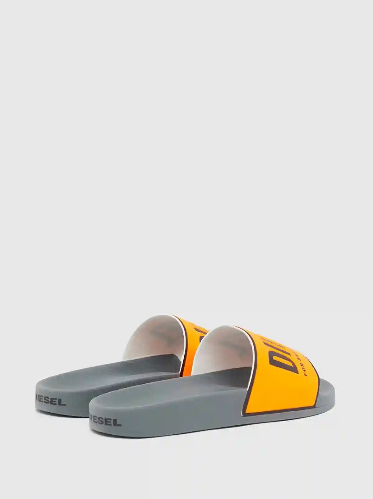Black Slides with fluo logo band