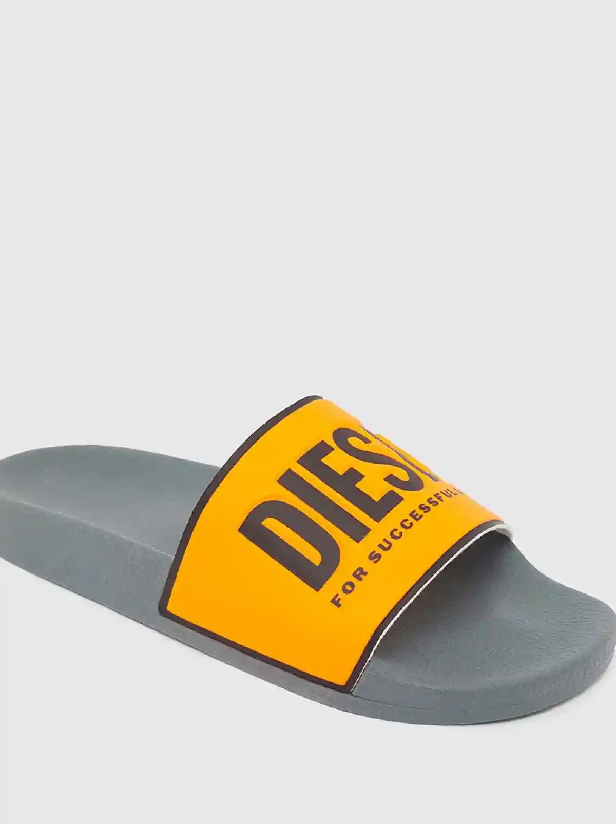 Black Slides with fluo logo band