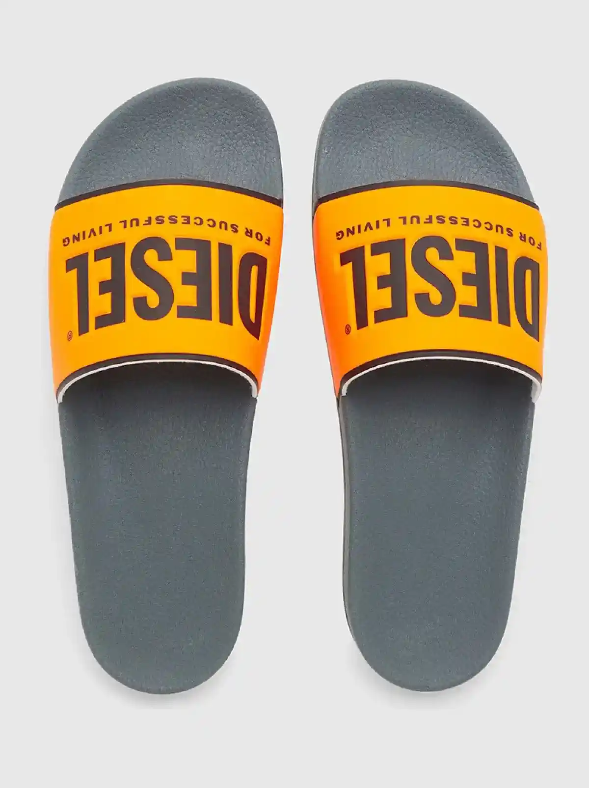 Black Slides with fluo logo band