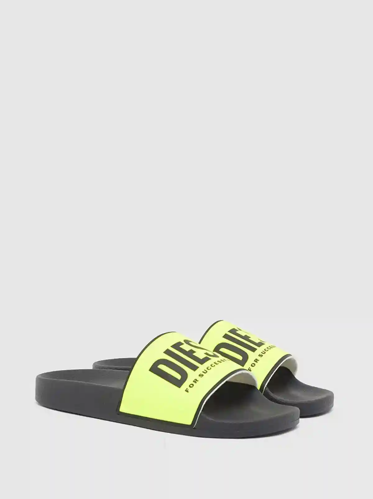 Black Slides with fluo logo band display picture 3