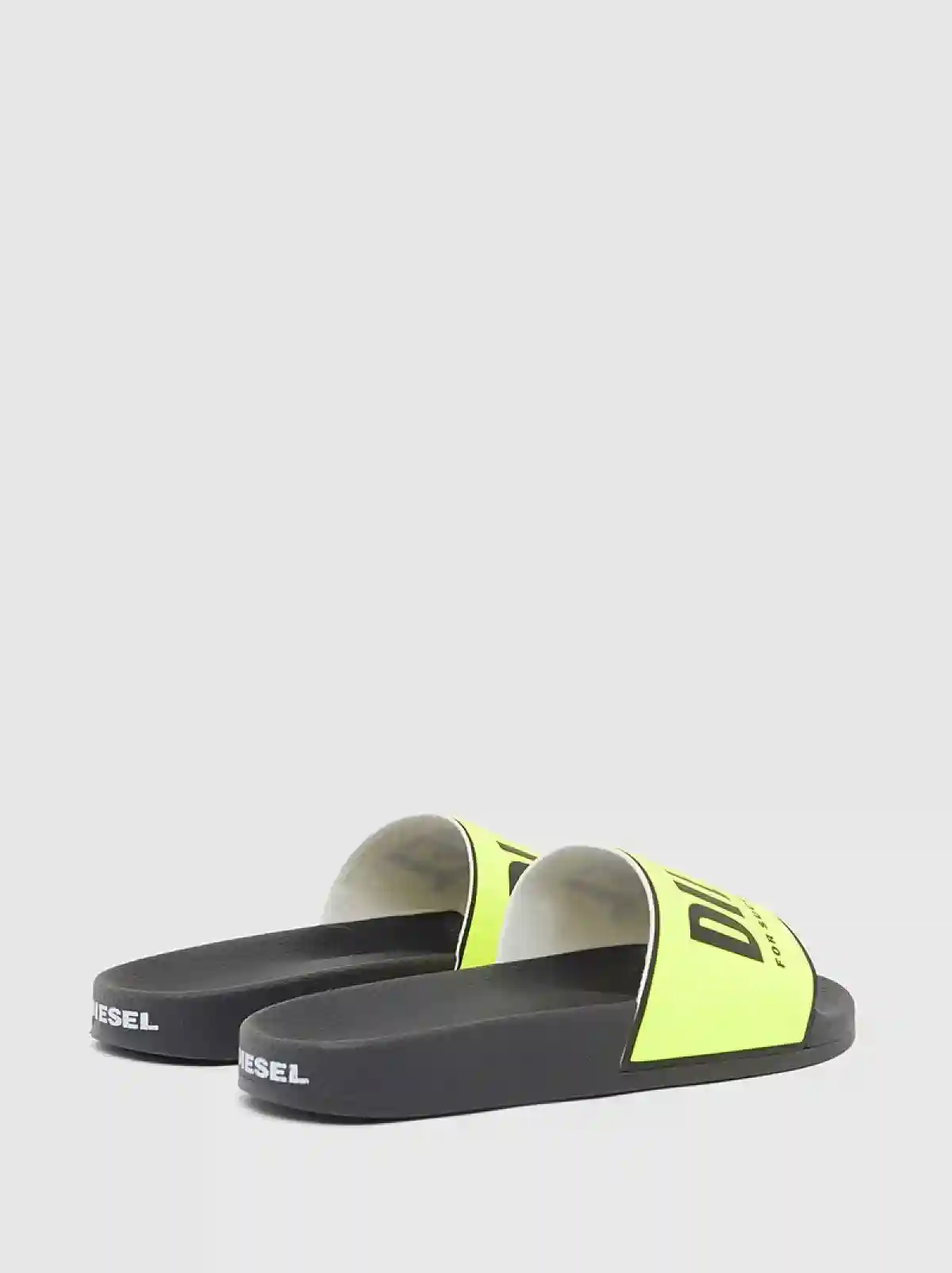 Black Slides with fluo logo band display picture 3