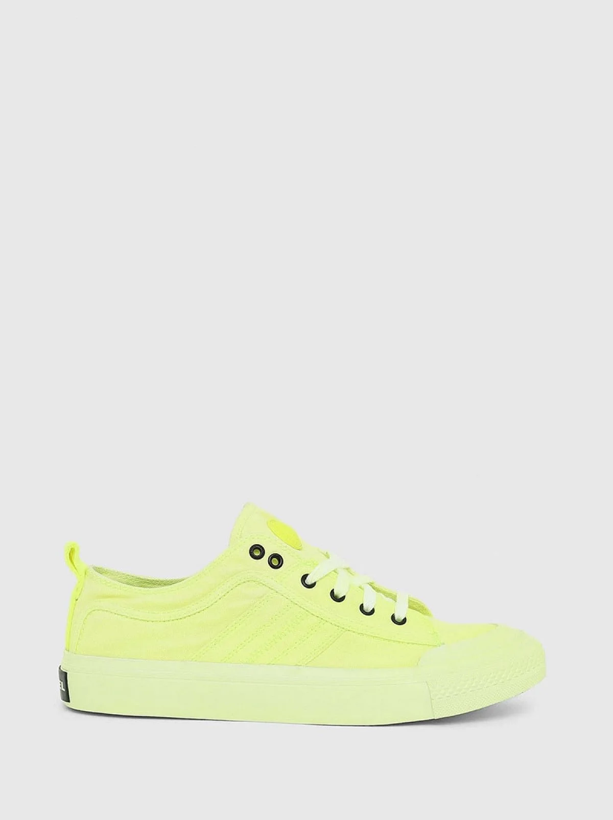 Yellow Pigment-dyed low-top sneakers in canvas