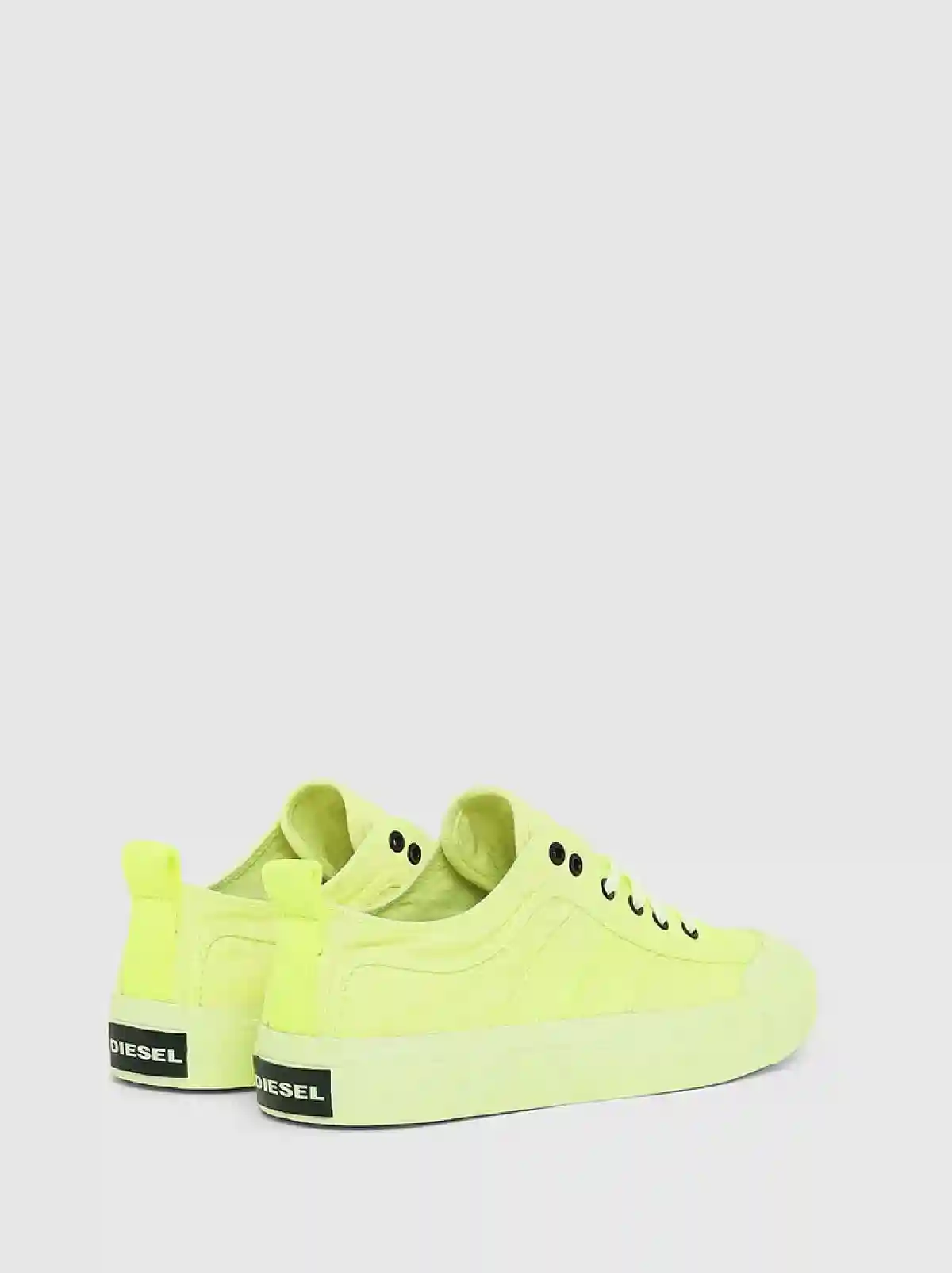 Yellow Pigment-dyed low-top sneakers in canvas
