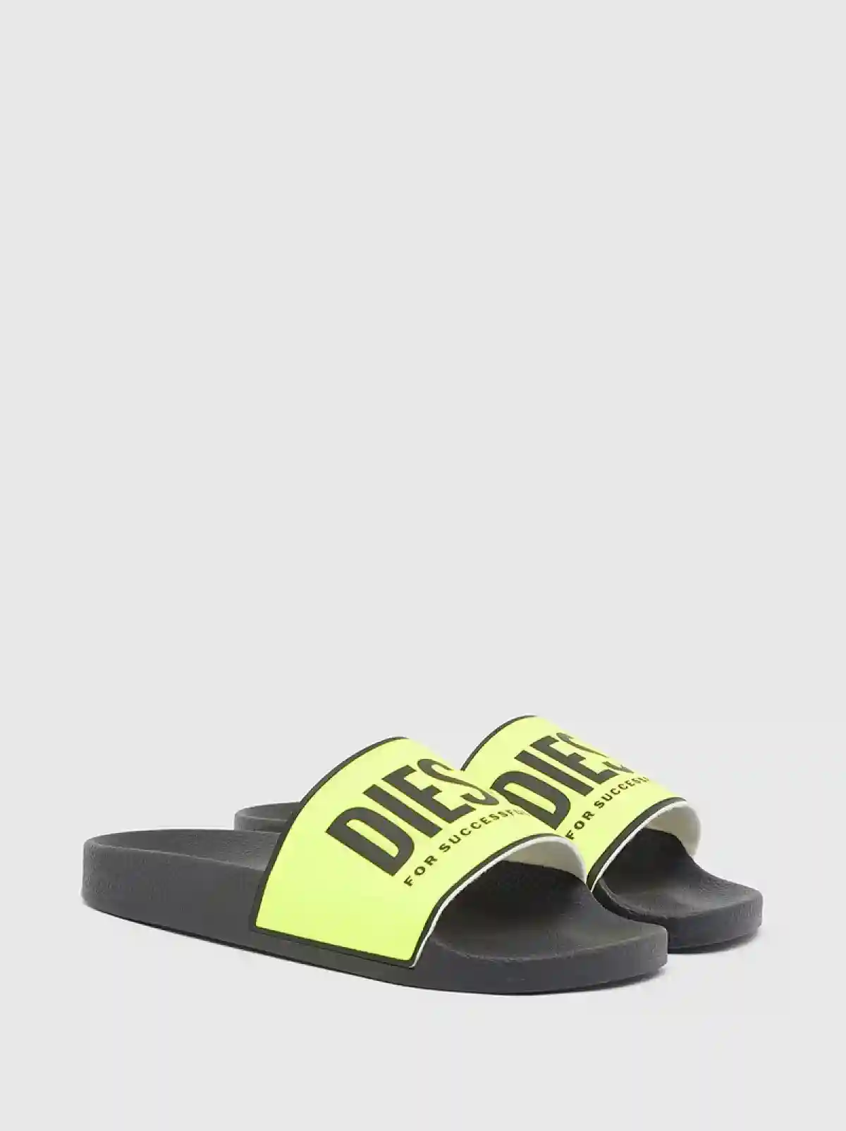 Black Slides with fluo logo band