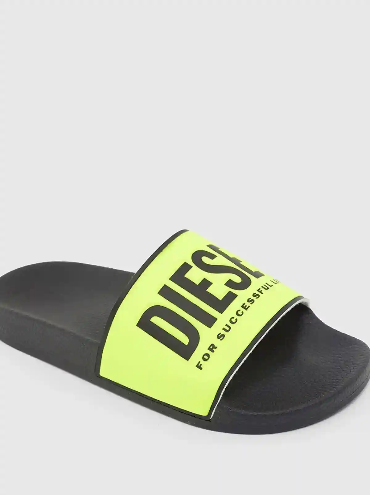Black Slides with fluo logo band