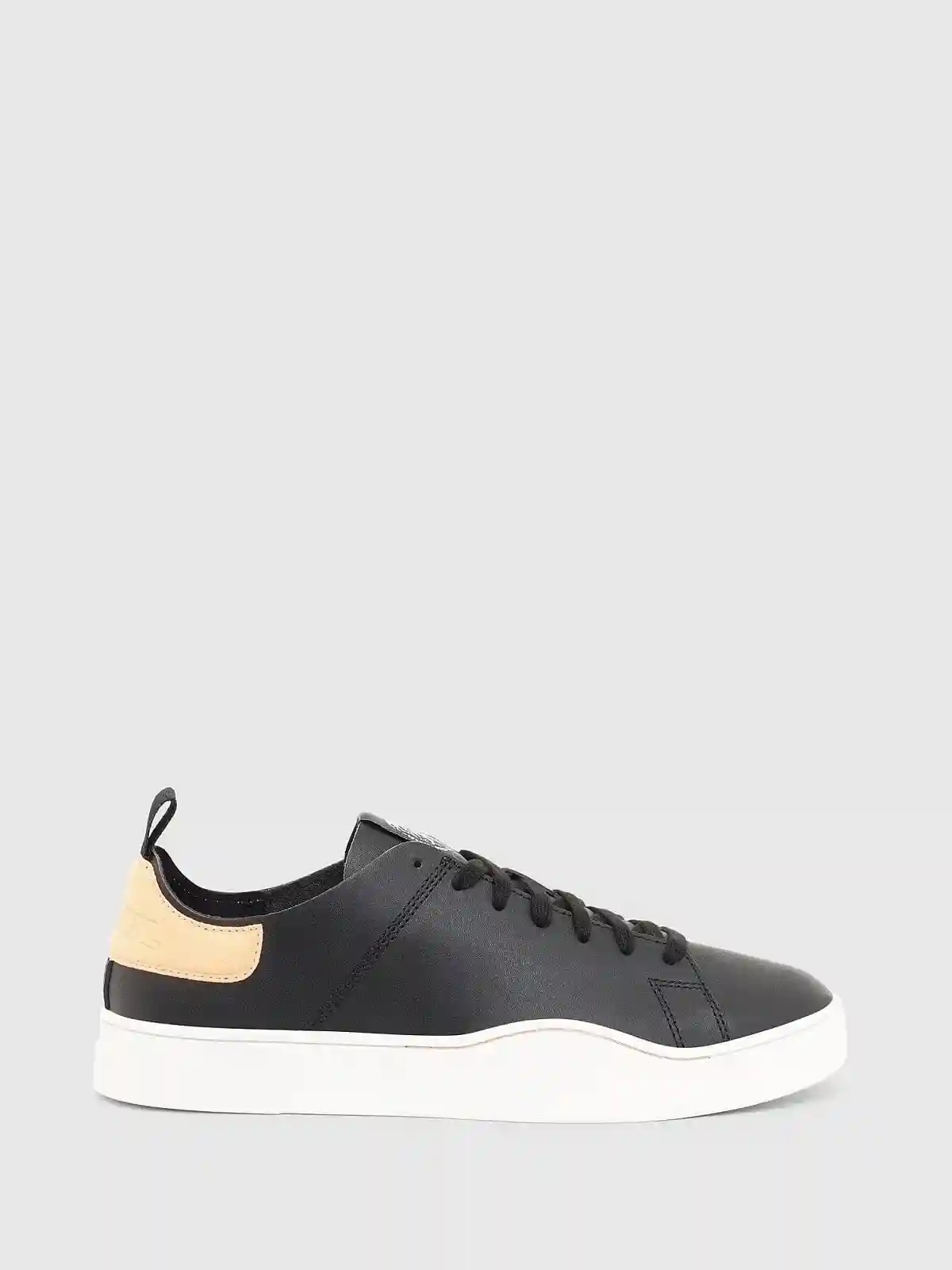 Blue Low-top sneakers in unlined leather