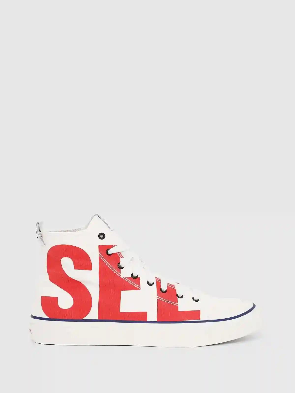 White High-top sneakers in cotton canvas