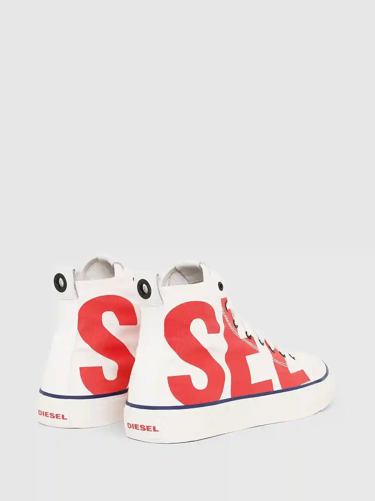 White High-top sneakers in cotton canvas