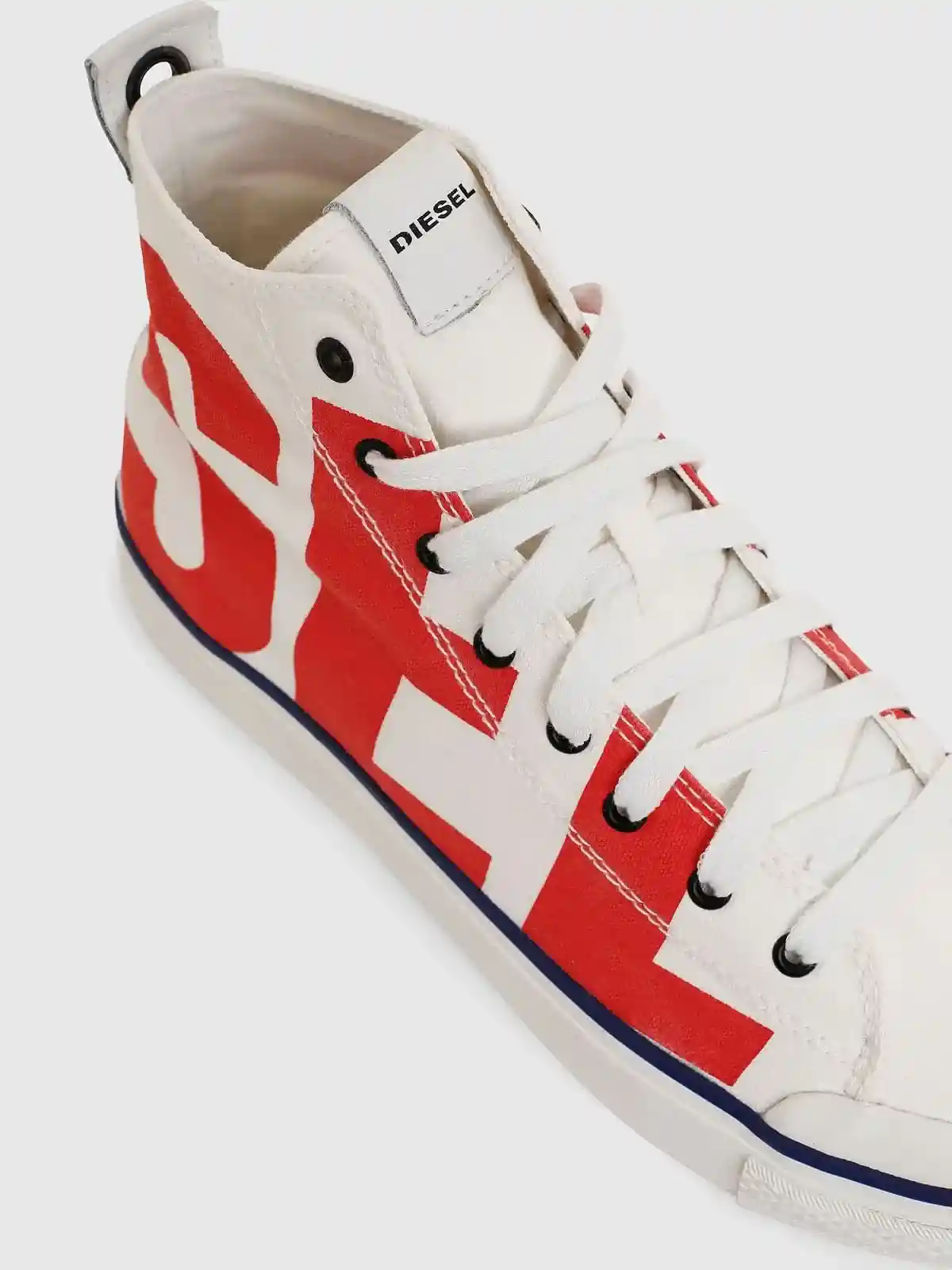 White High-top sneakers in cotton canvas