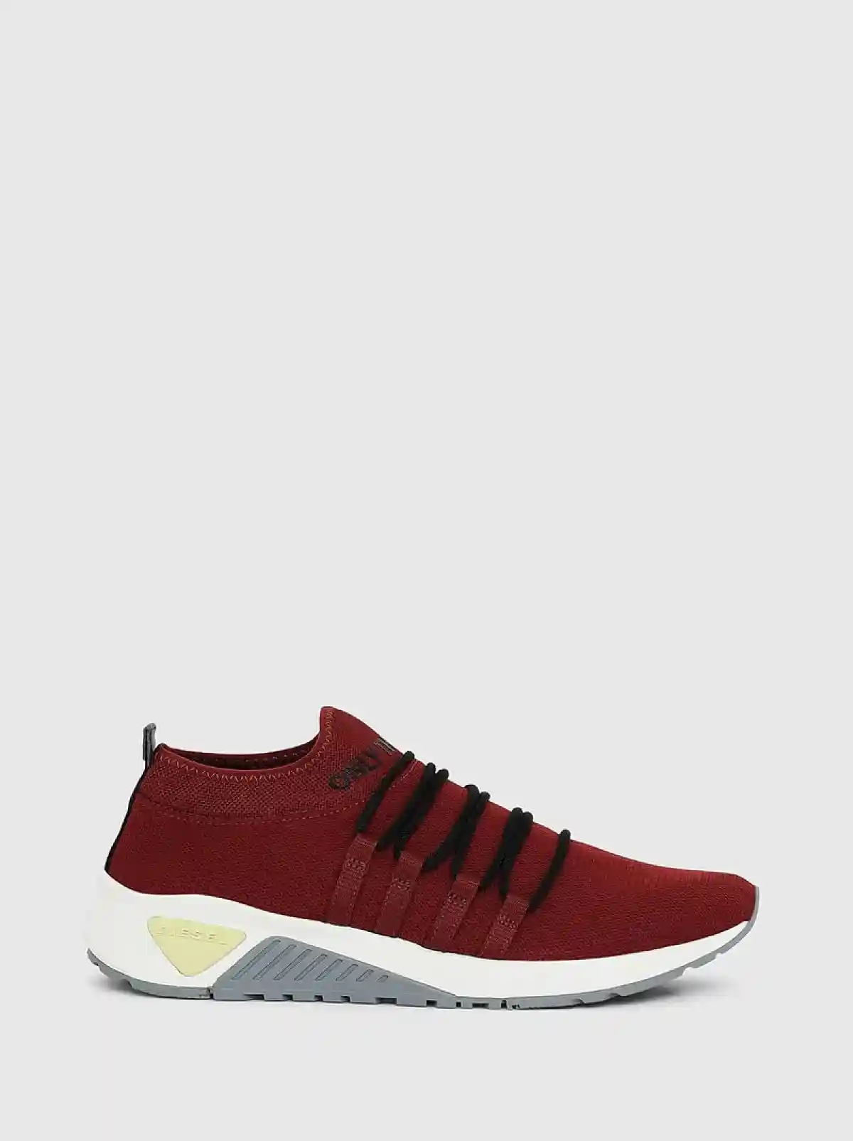 Red Slip-on sneakers in polyester knit
