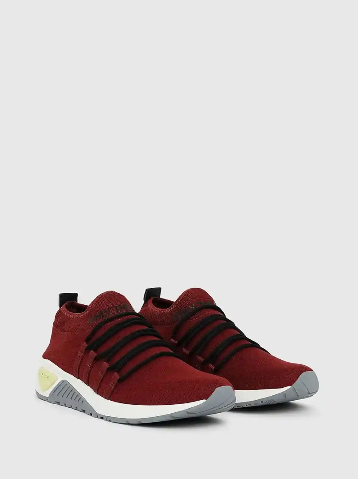 Red Slip-on sneakers in polyester knit