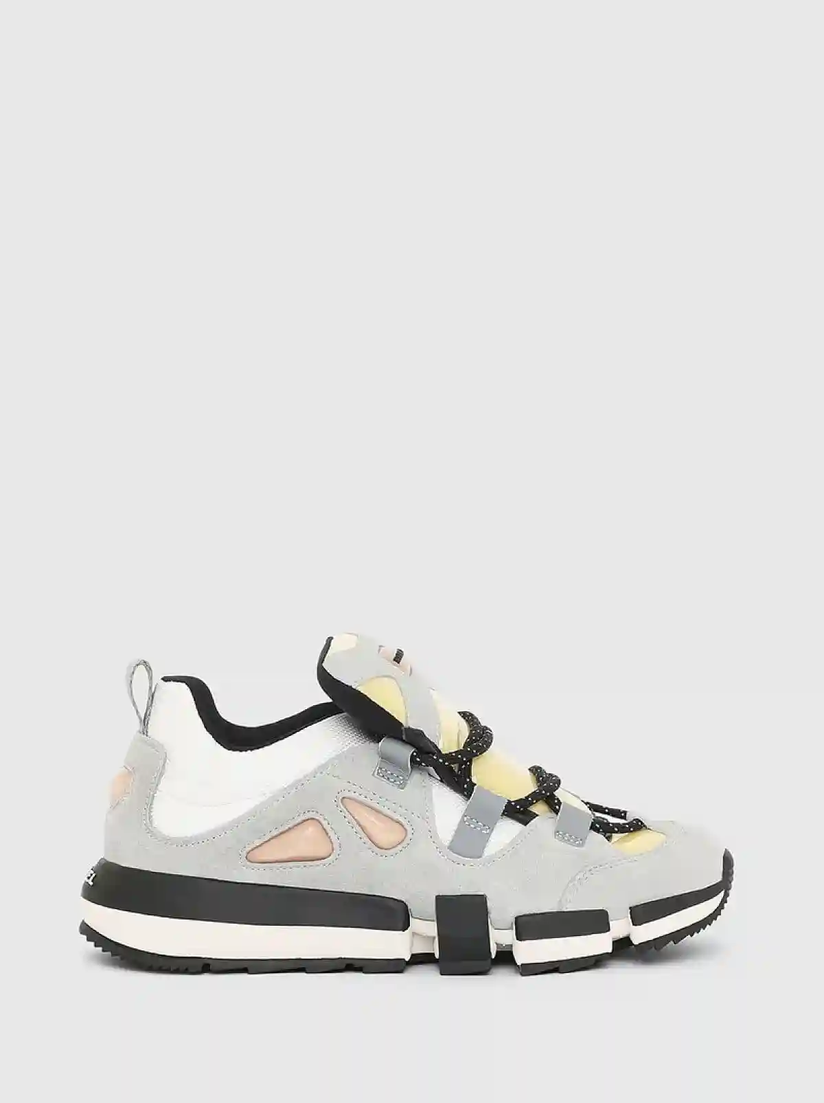 Grey Hybrid sneakers in mesh and suede