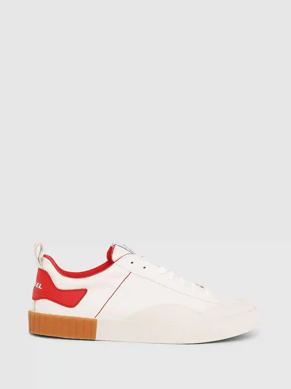 White Low-top sneakers in washed canvas